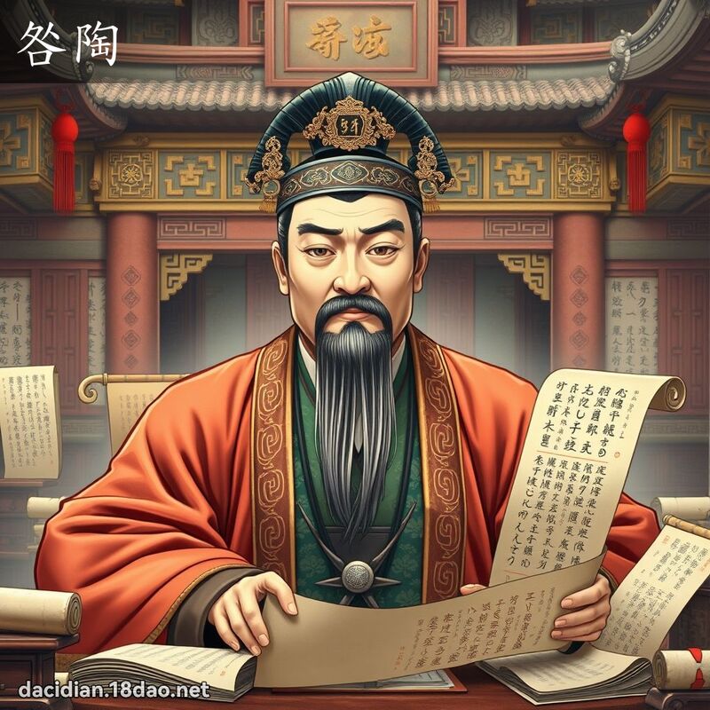 咎陶 - 國語大辭典配圖