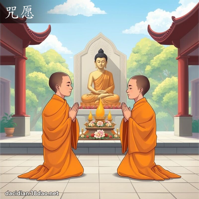 咒愿 - 国语大辞典配图