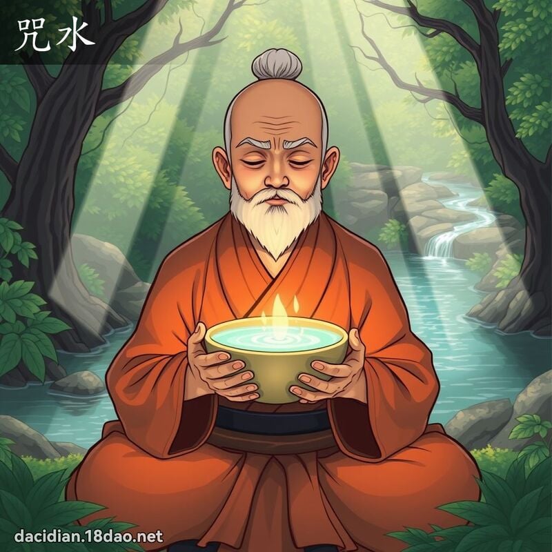 咒水 - 國語大辭典配圖
