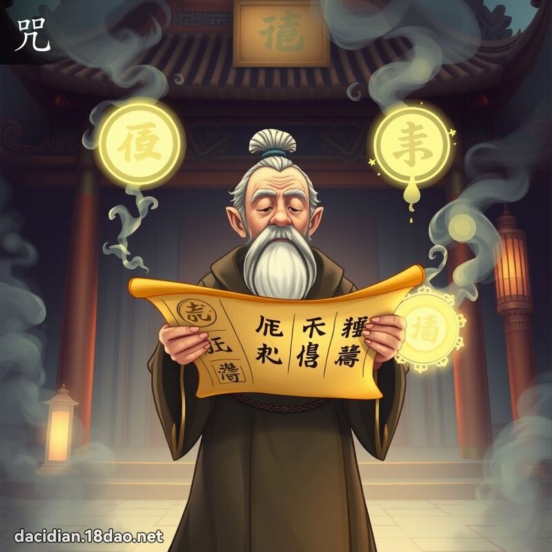 咒 - 国语大辞典配图