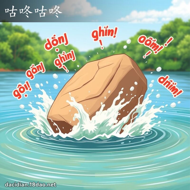 咕咚咕咚 - 国语大辞典配图