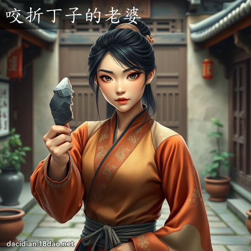 咬折丁子的老婆 - 国语大辞典配图