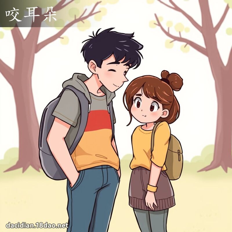 咬耳朵 - 國語大辭典配圖