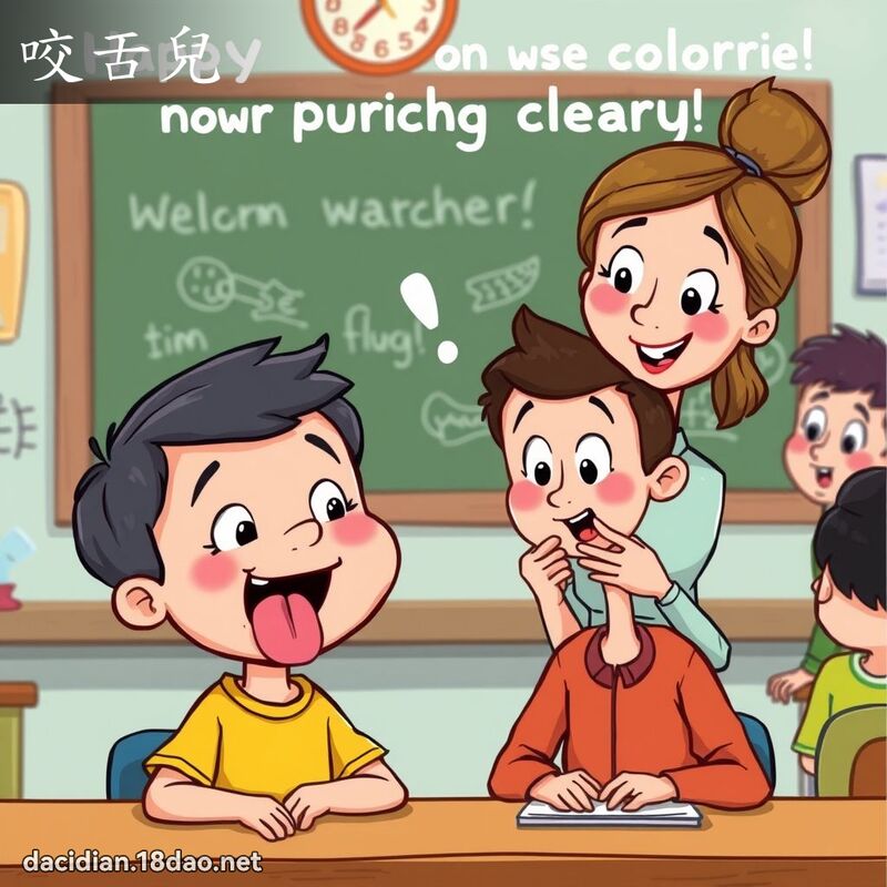 咬舌儿 - 国语大辞典配图
