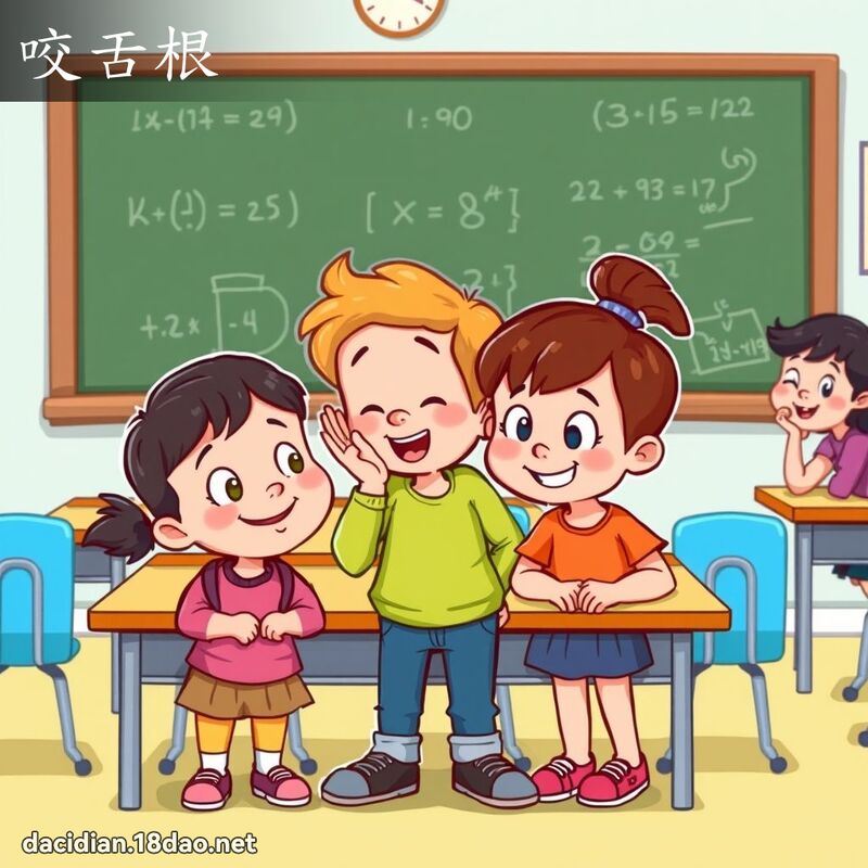 咬舌根 - 國語大辭典配圖