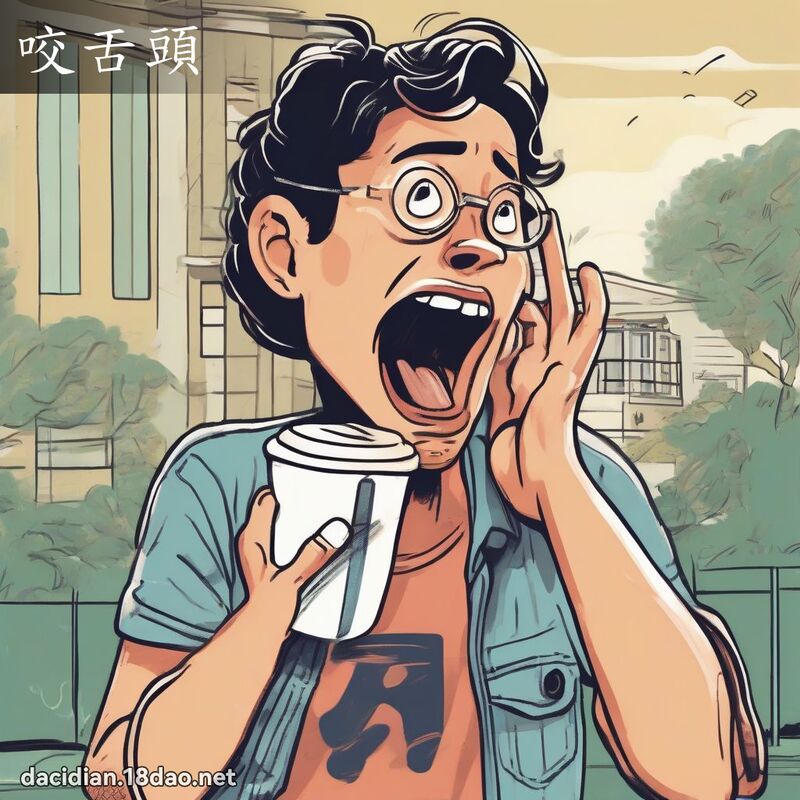 咬舌頭 - 國語大辭典配圖