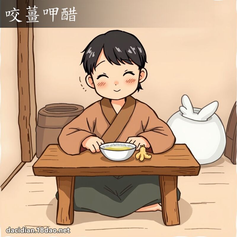 咬薑呷醋 - 國語大辭典配圖