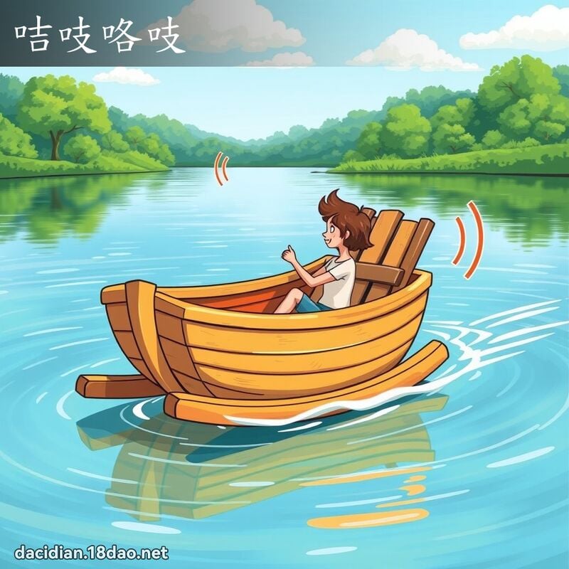 咭吱咯吱 - 国语大辞典配图