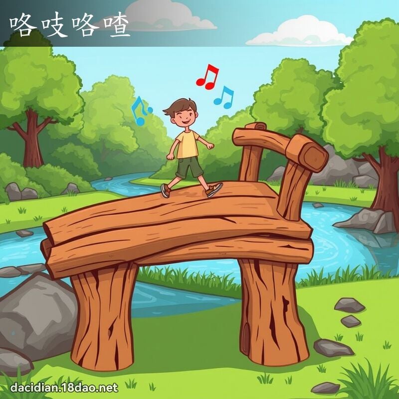 咯吱咯喳 - 国语大辞典配图