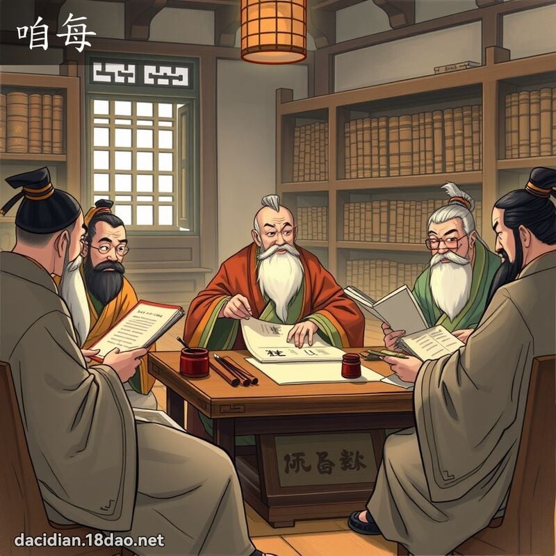 咱每 - 国语大辞典配图