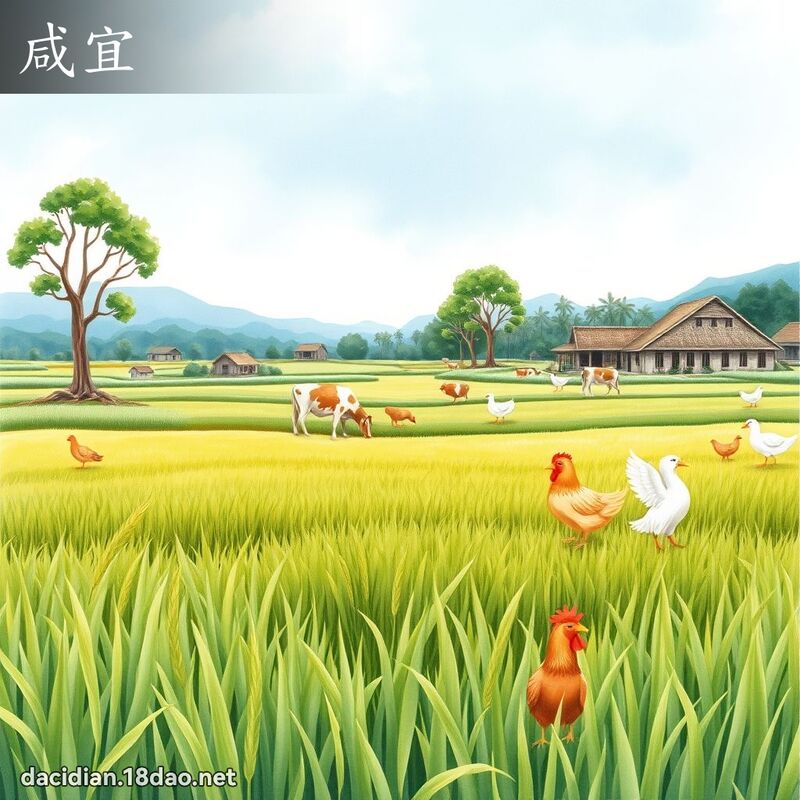 咸宜 - 國語大辭典配圖