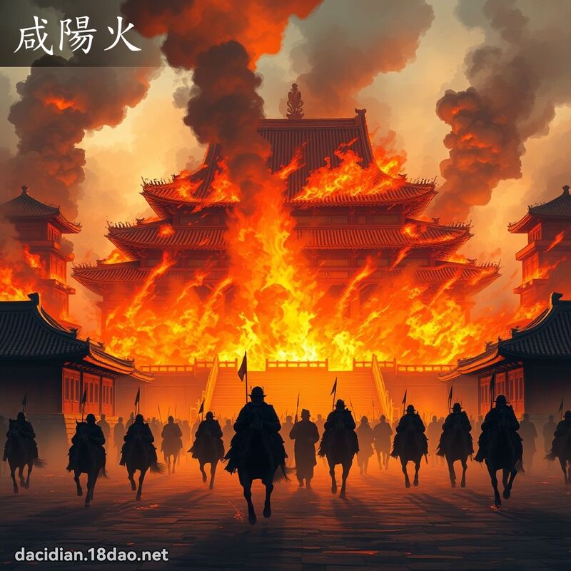 咸阳火 - 国语大辞典配图