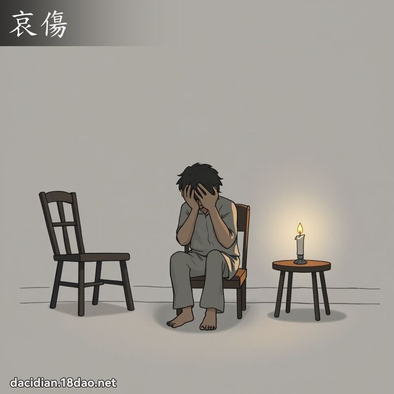 哀伤 - 国语大辞典配图