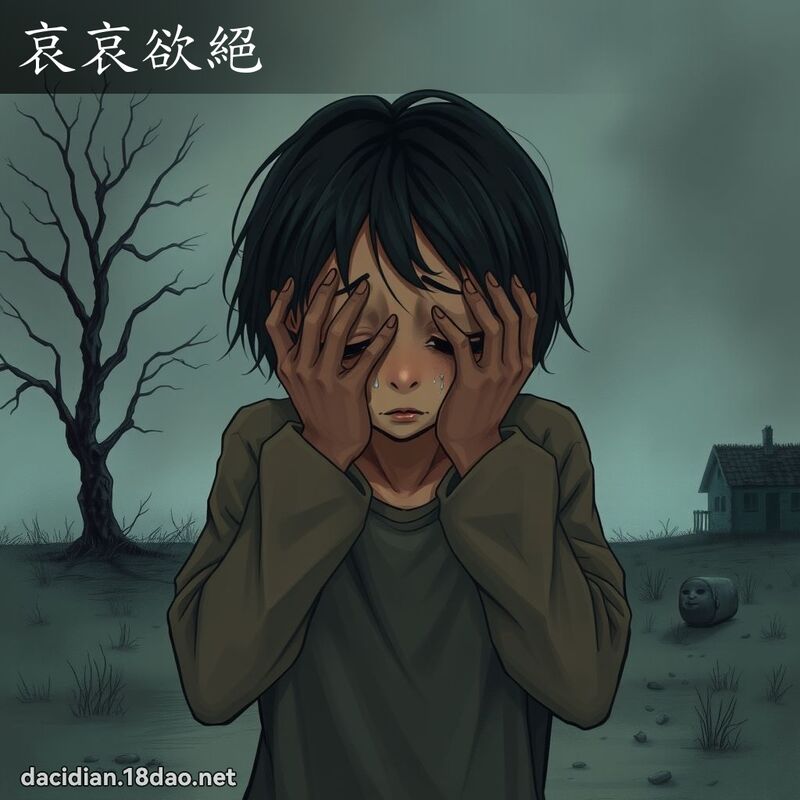 哀哀欲绝 - 国语大辞典配图