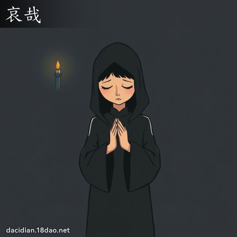 哀哉 - 国语大辞典配图