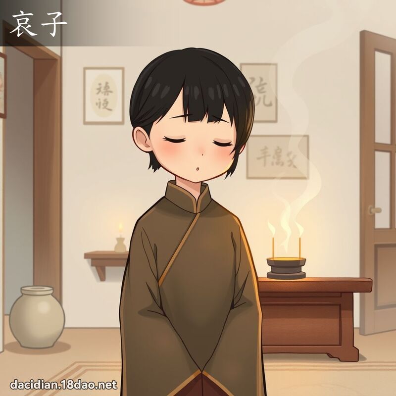 哀子 - 國語大辭典配圖