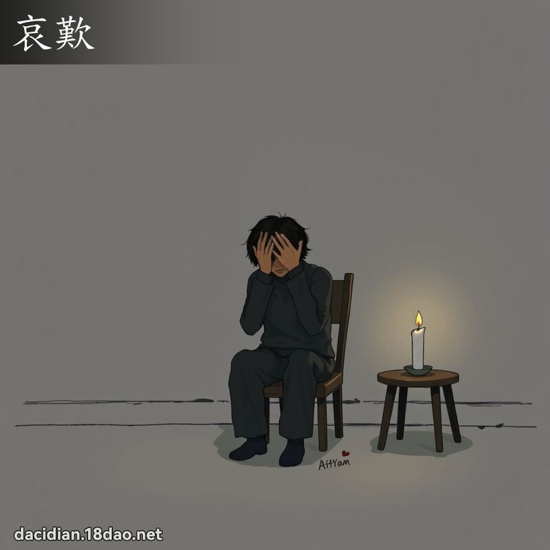 哀叹 - 国语大辞典配图