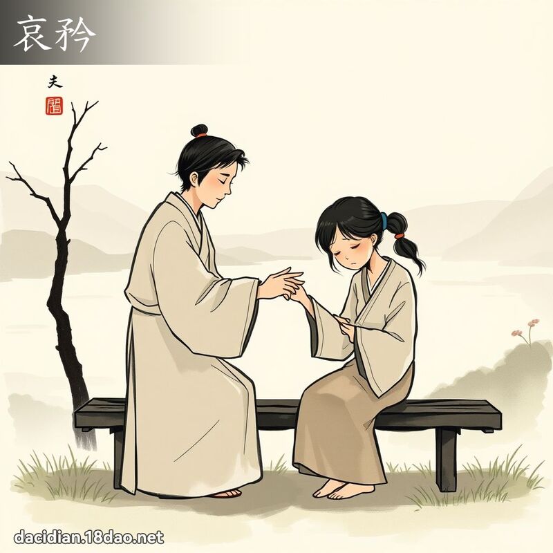 哀矜 - 國語大辭典配圖