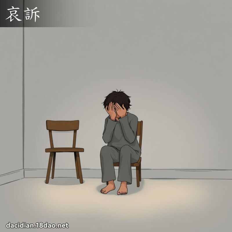 哀诉 - 国语大辞典配图