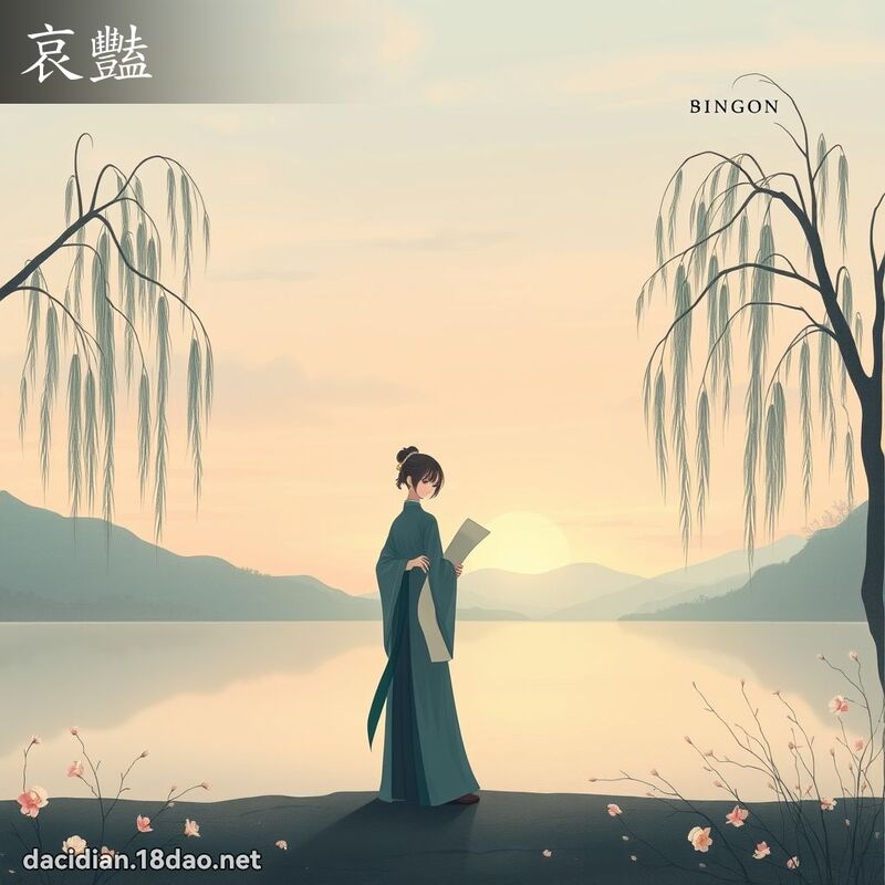 哀艳 - 国语大辞典配图