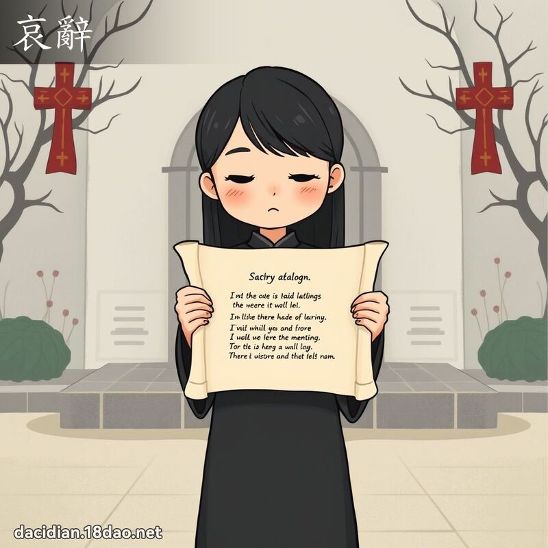 哀辭 - 國語大辭典配圖