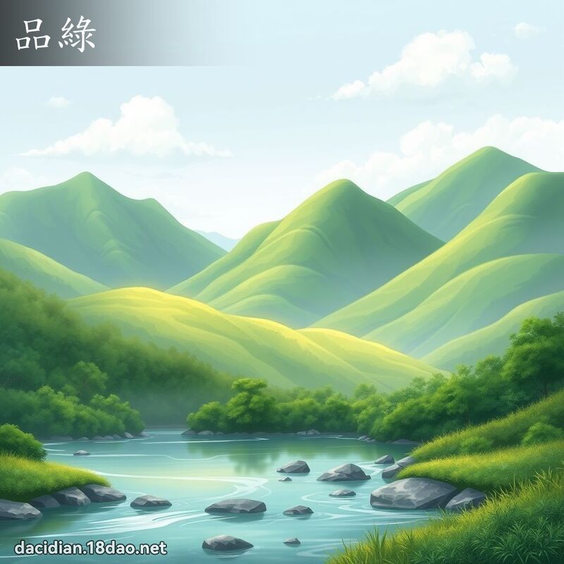 品綠 - 國語大辭典配圖