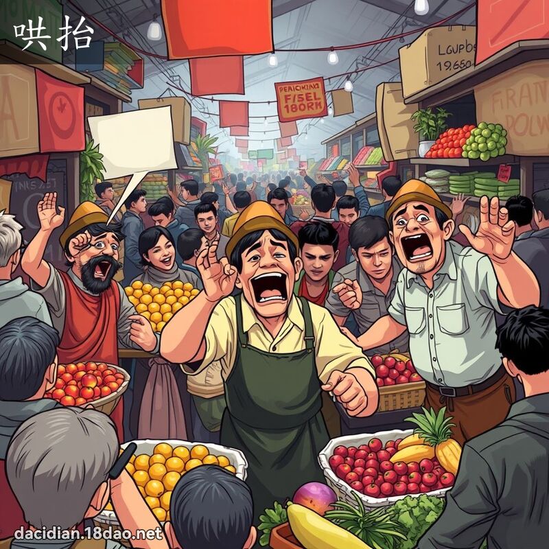 哄抬 - 國語大辭典配圖