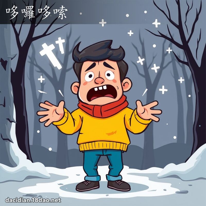 哆囉哆嗦 - 国语大辞典配图