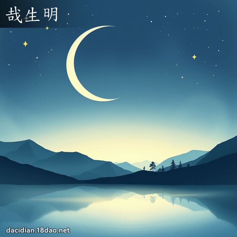 哉生明 - 国语大辞典配图