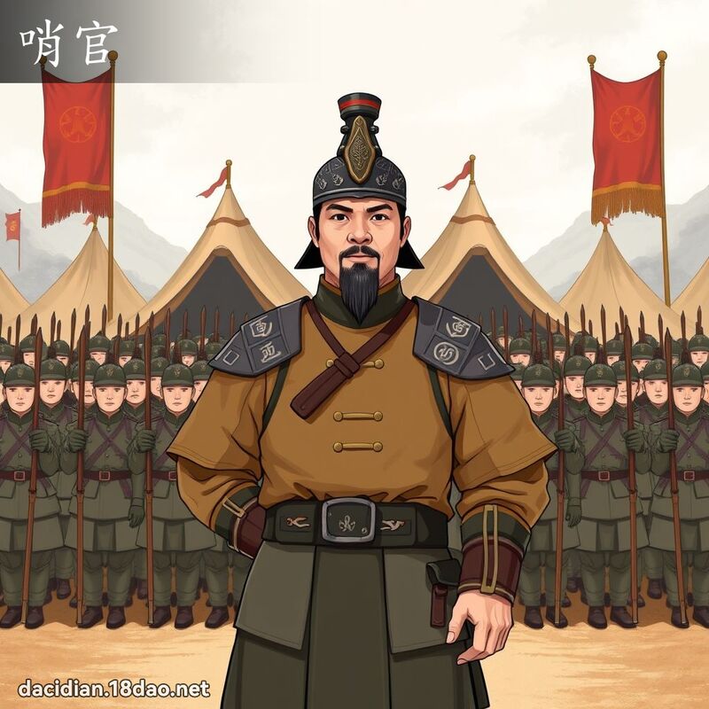 哨官 - 國語大辭典配圖