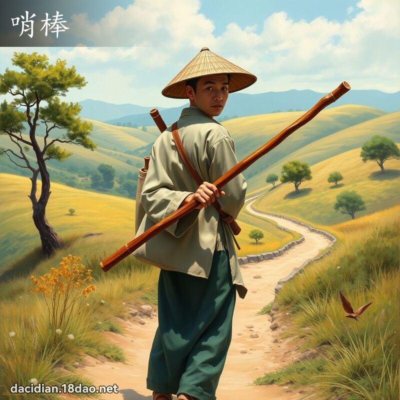 哨棒 - 国语大辞典配图