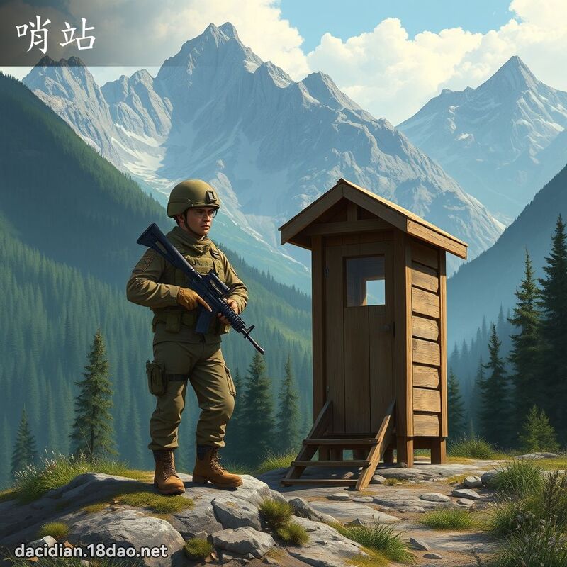 哨站 - 国语大辞典配图