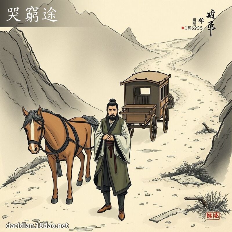 哭窮途 - 國語大辭典配圖