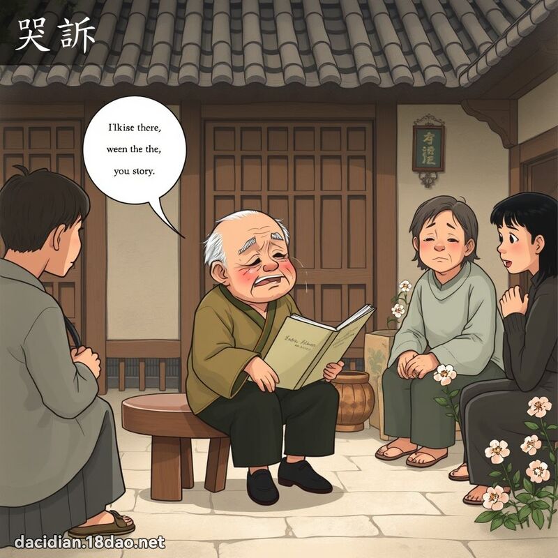 哭诉 - 国语大辞典配图
