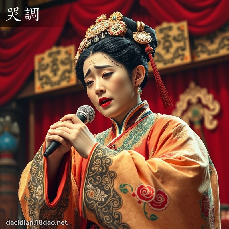 哭调 - 国语大辞典配图