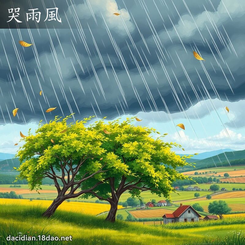 哭雨风 - 国语大辞典配图