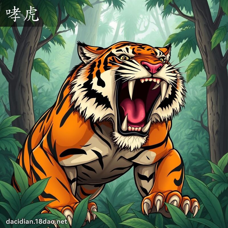 哮虎 - 國語大辭典配圖