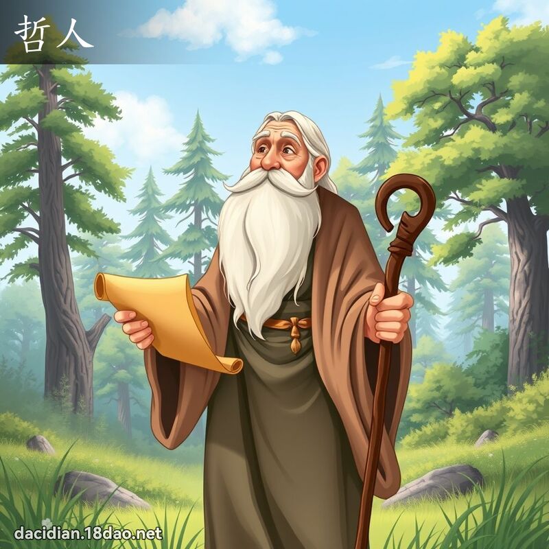 哲人 - 国语大辞典配图