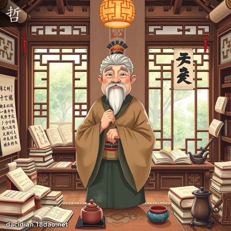 哲 - 国语大辞典配图