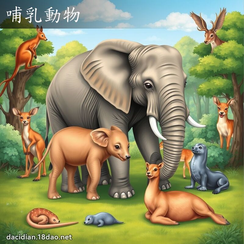 哺乳動物 - 國語大辭典配圖