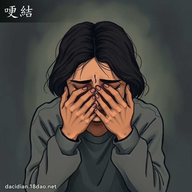 哽结 - 国语大辞典配图