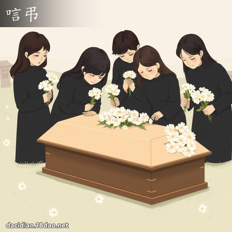 唁弔 - 國語大辭典配圖