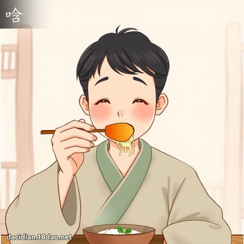 唅 - 國語大辭典配圖