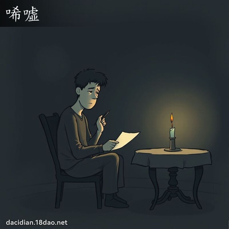 唏噓 - 國語大辭典配圖