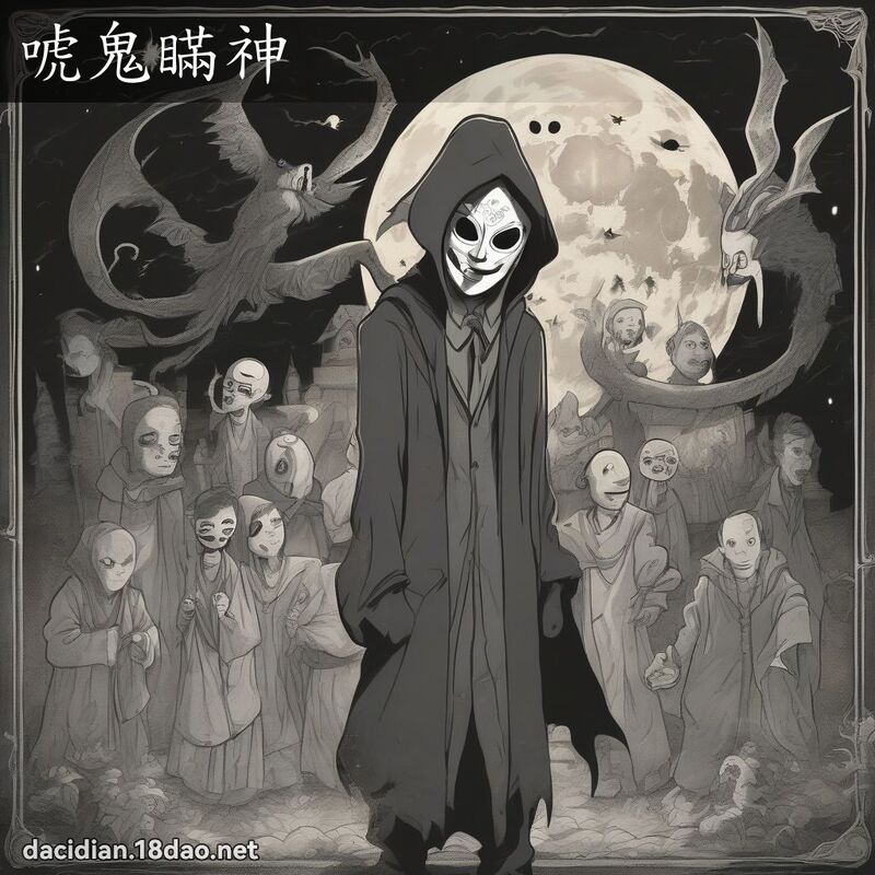 唬鬼瞞神 - 國語大辭典配圖