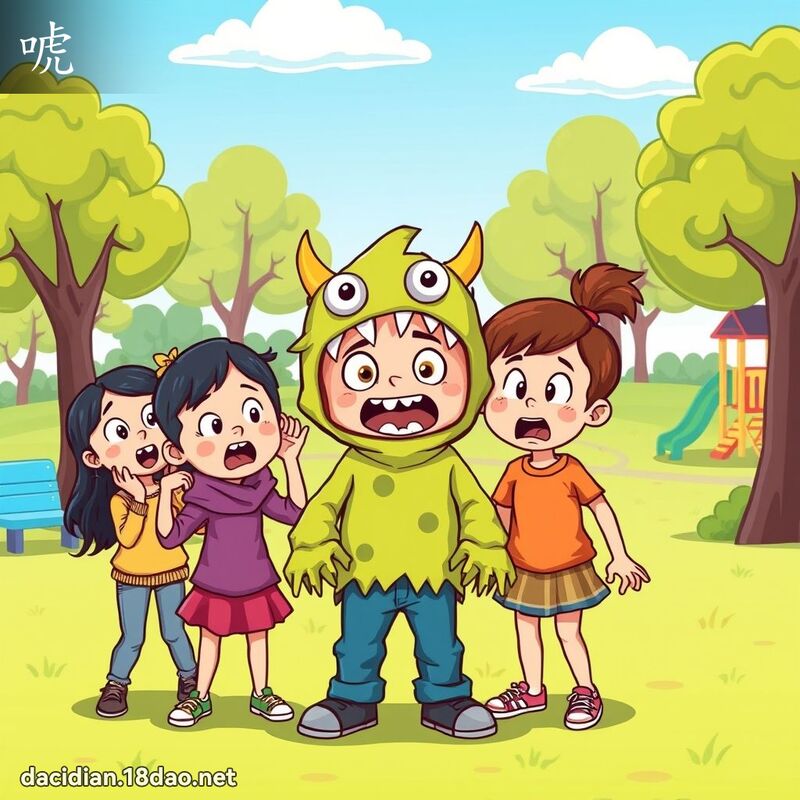 唬 - 國語大辭典配圖