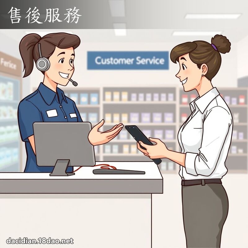 售後服務 - 國語大辭典配圖