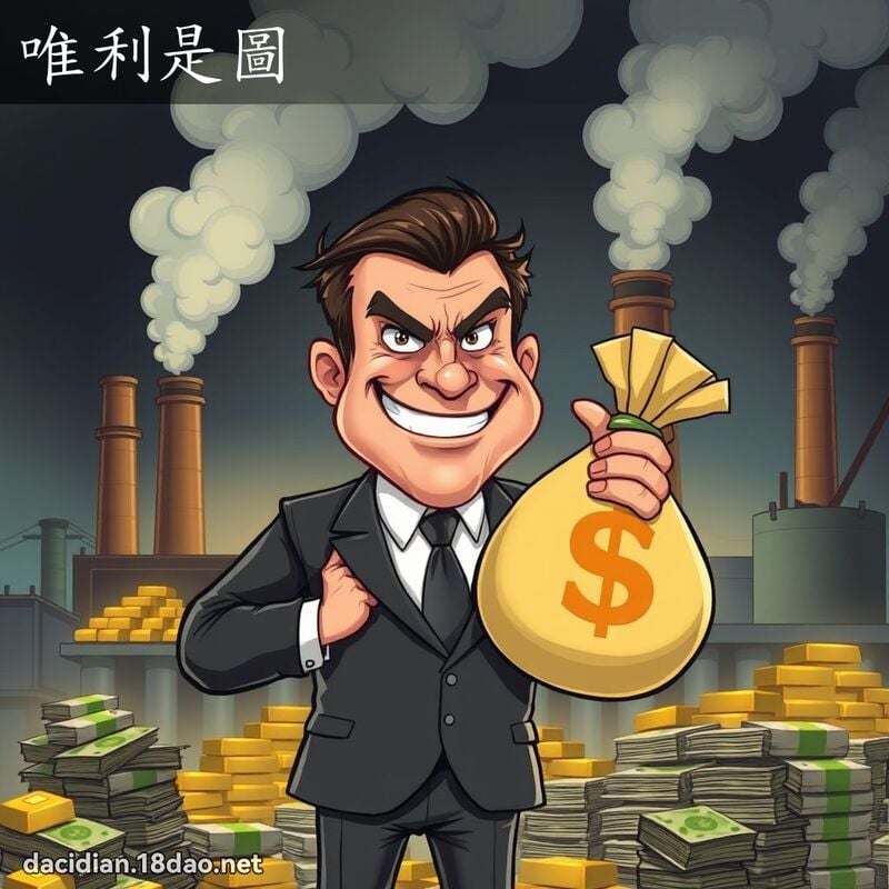 唯利是图 - 国语大辞典配图