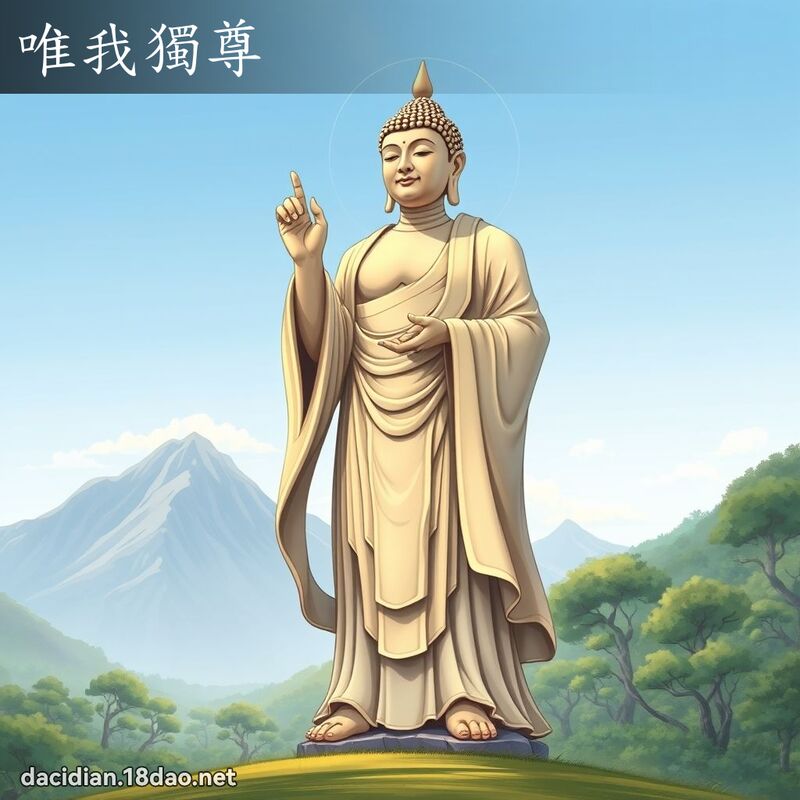 唯我独尊 - 国语大辞典配图