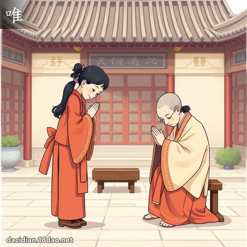 汉字: 唯 (多音字)